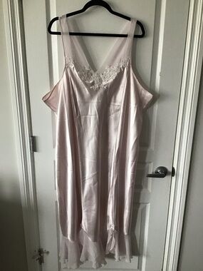 Serenade Silky Lace-Trim Slip Dress